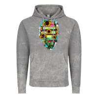 Cloud Rock Illinois Map Sunflower Cactus Serape Vintage Hoodie - RanaPortraitStore