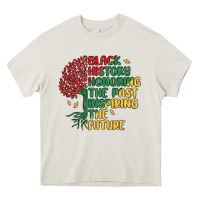 Cream black history honoring the past inspiring the futu Heavy Core Tee - MaliasSmallBusiness