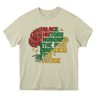 Mossy black history honoring the past inspiring the futu Heavy Core Tee - MaliasSmallBusiness