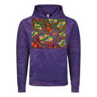 Cloud Purple mardi gras king cake and crawfish Vintage Hoodie - RanaPortraitStore