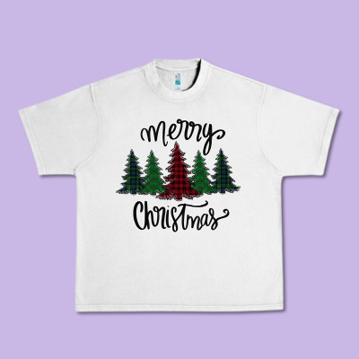 Merry Christmas Trees Urban Heavy Tee Designed By Bettercallsaul