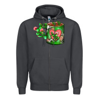 Cactus Coffee Cup Zipper Hoodie | Teevron