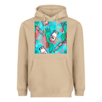 Mushroom Nurse Gloves Seamless Pattern Heavyweight Hoodie - BundleAndBundleShop