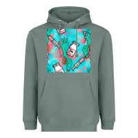 Sage Nurse Gloves Seamless Pattern Heavyweight Hoodie - BundleAndBundleShop