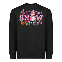 Black i am snow cute Heavyweight Sweatshirt - CowGirlArtShop