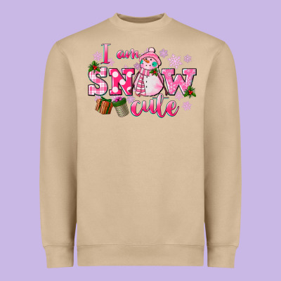 I Am Snow Cute Heavyweight Sweatshirt Designed By Cowgirlartshop