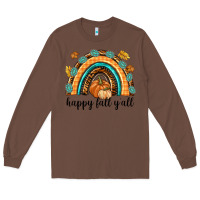 Chestnut Happy Fall Y'all Long Sleeve Tee - texasbilliewilder