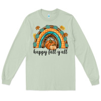 Matcha Happy Fall Y'all Long Sleeve Tee - texasbilliewilder