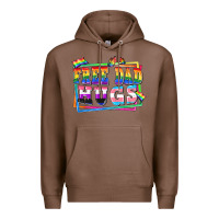 Chestnut Free dad hugs pride Premium Hoodie - FaDigitalArtStudio