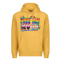 Mustard Free dad hugs pride Premium Hoodie - FaDigitalArtStudio