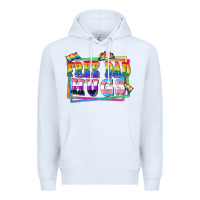 White Free dad hugs pride Premium Hoodie - FaDigitalArtStudio