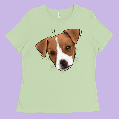 Jack Russel Ladies Tee Designed By Jasminsmagicworld