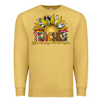 Antique Gold Teacher Premium Sweatshirt - CowhideDigitalArt