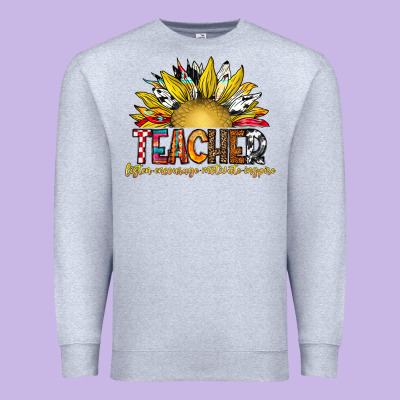 Teacher Premium Sweatshirt Designed By Cowhidedigitalart