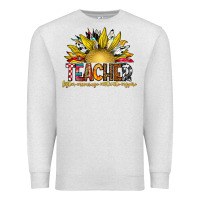 Oatmeal Heather Teacher Premium Sweatshirt - CowhideDigitalArt
