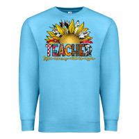 Ocean Blue Teacher Premium Sweatshirt - CowhideDigitalArt