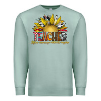 Seafoam Teacher Premium Sweatshirt - CowhideDigitalArt