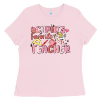 Bubblegum Pink cupid's favorite teacher Ladies Tee - MaliasSmallBusiness