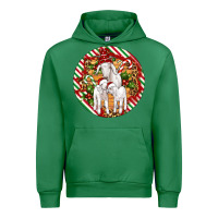 Emerald christmas goat family ornament Urban Hoodie - Artiststas