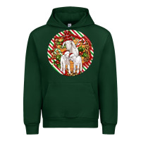 Forest Green christmas goat family ornament Urban Hoodie - Artiststas