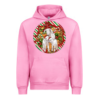 Fuchsia Pink christmas goat family ornament Urban Hoodie - Artiststas