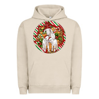 Pigment French Oak christmas goat family ornament Urban Hoodie - Artiststas