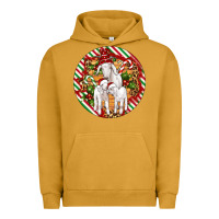 Pigment Peanut Butter christmas goat family ornament Urban Hoodie - Artiststas