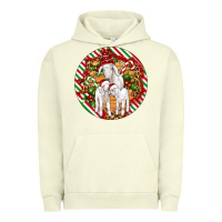 Pigment Pistachio christmas goat family ornament Urban Hoodie - Artiststas