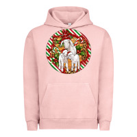 Pigment Salmon christmas goat family ornament Urban Hoodie - Artiststas