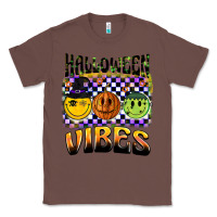 Chestnut halloween vibes smiley face Classic Tee - BarkalooDesign