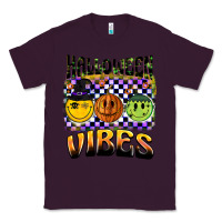 Plum halloween vibes smiley face Classic Tee - BarkalooDesign