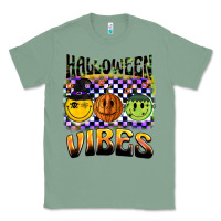 Sage halloween vibes smiley face Classic Tee - BarkalooDesign