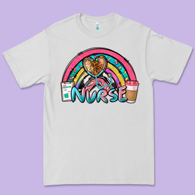 Nurse Rainbow Premium Tee Designed By Nancycooperartshop