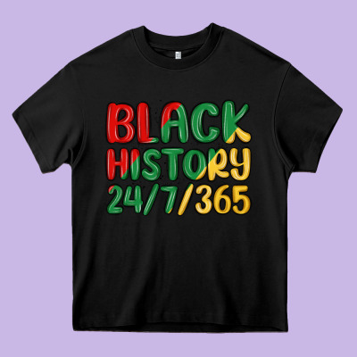 Black History Heavy Core Tee Designed By Maliassmallbusiness