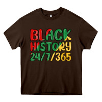 Chocolate Brown black history Heavy Core Tee - MaliasSmallBusiness