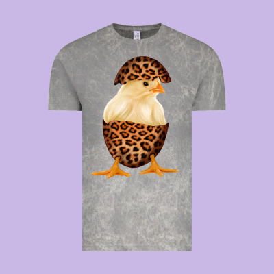 Chick With Leopard Eggshell Vintage Tee Designed By Bettercallsaul