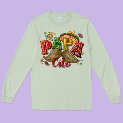 Papa Cito Long Sleeve Tee Designed By Nancycooperartshop