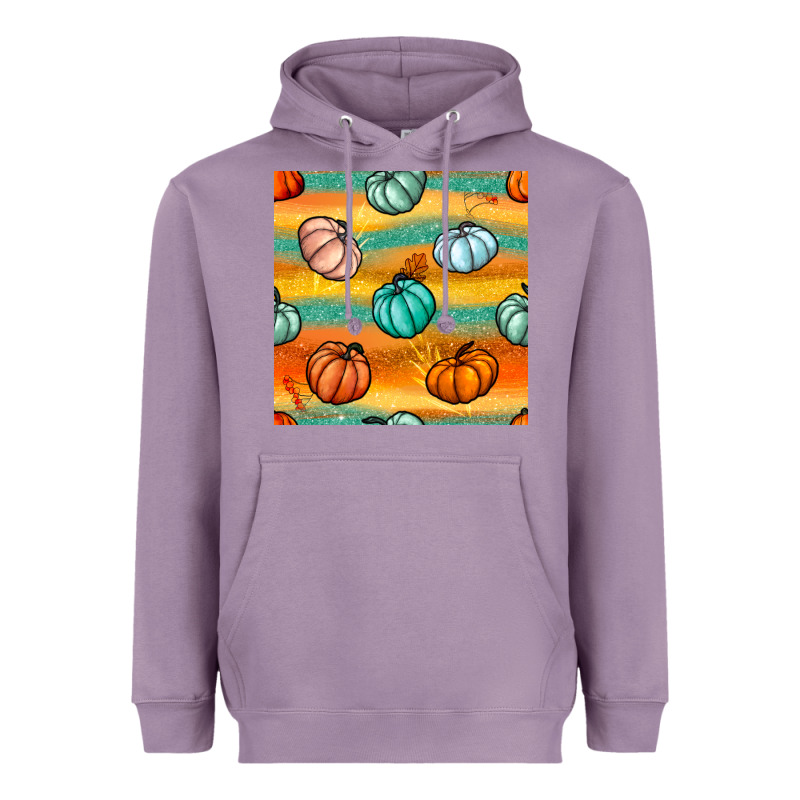 Pumpkin And Glitter Seamless Pattern Heavyweight Hoodie by BundleAndBundleShop | Teevron