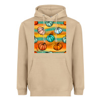 Mushroom Pumpkin And Glitter Seamless Pattern Heavyweight Hoodie - BundleAndBundleShop