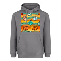 Storm Pumpkin And Glitter Seamless Pattern Heavyweight Hoodie - BundleAndBundleShop