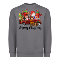Storm merry christmas truck gnomies Heavyweight Sweatshirt - CowGirlArtShop