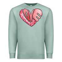 Seafoam heart shaped love valentine's day Premium Sweatshirt - LillyAllenDesigns