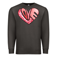 Smoke heart shaped love valentine's day Premium Sweatshirt - LillyAllenDesigns