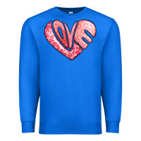 Heart Shaped Love Valentine's Day Premium Sweatshirt | Teevron