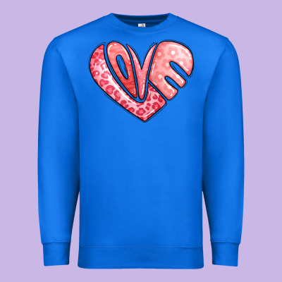 Heart Shaped Love Valentine's Day Premium Sweatshirt Designed By Lillyallendesigns