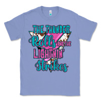 Colony Blue The Thunder Rolls And The Lıghtnıng Strikes Classic Tee - JahusDesignShop