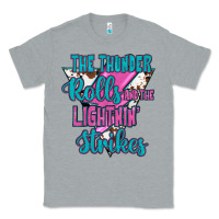 Heather Grey The Thunder Rolls And The Lıghtnıng Strikes Classic Tee - JahusDesignShop