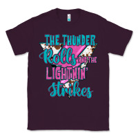 Plum The Thunder Rolls And The Lıghtnıng Strikes Classic Tee - JahusDesignShop