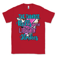 Red The Thunder Rolls And The Lıghtnıng Strikes Classic Tee - JahusDesignShop