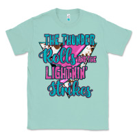 Seafoam The Thunder Rolls And The Lıghtnıng Strikes Classic Tee - JahusDesignShop